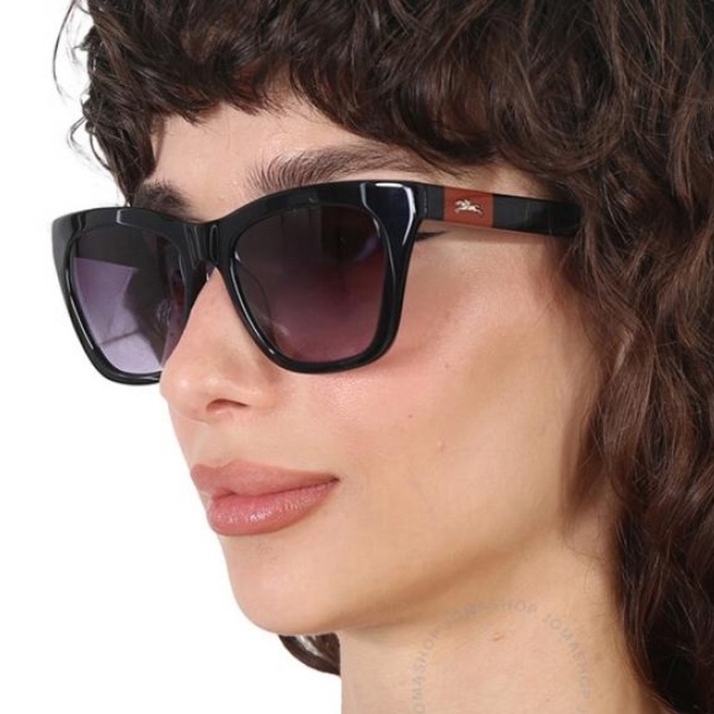 NWT LONGCHAMP Cat Eye Sunglasses LO715S 001 5418 140 - Picture 2 of 13